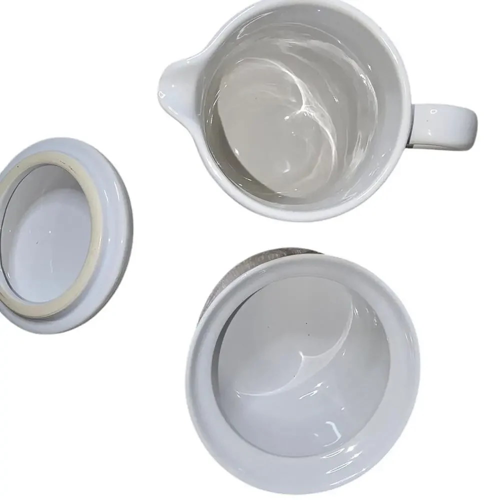 NWB Tea Logic Tea for One Floral Teapot Cup Saucer Set Blue Porcelain